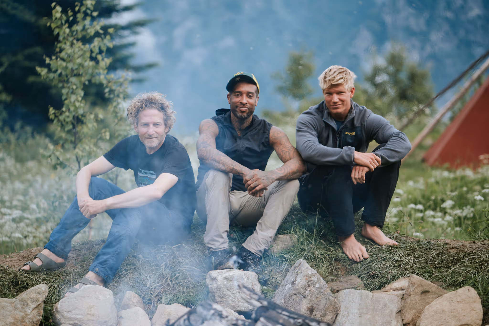 Evening around the campfire