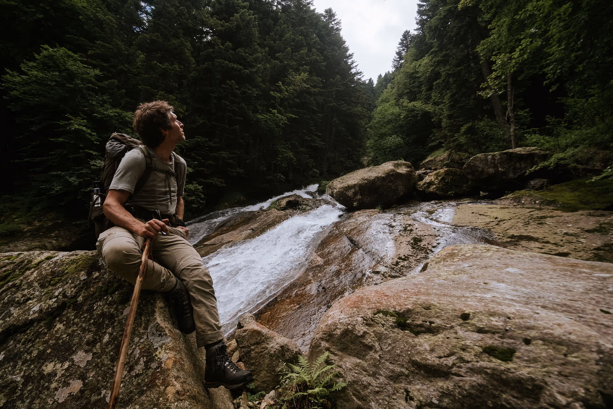 A moment of solitude on the mountainside