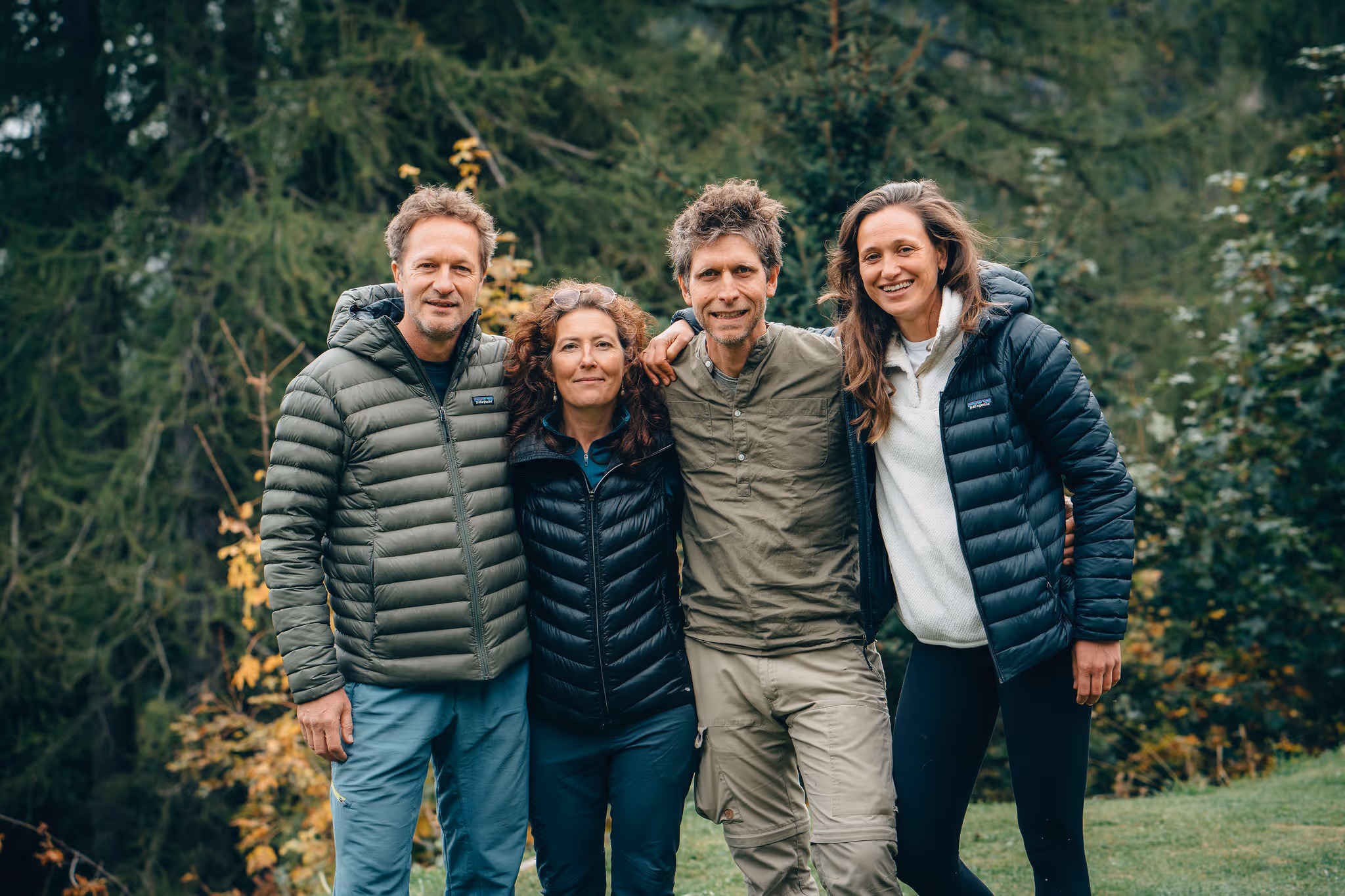 Participants on a guided hike